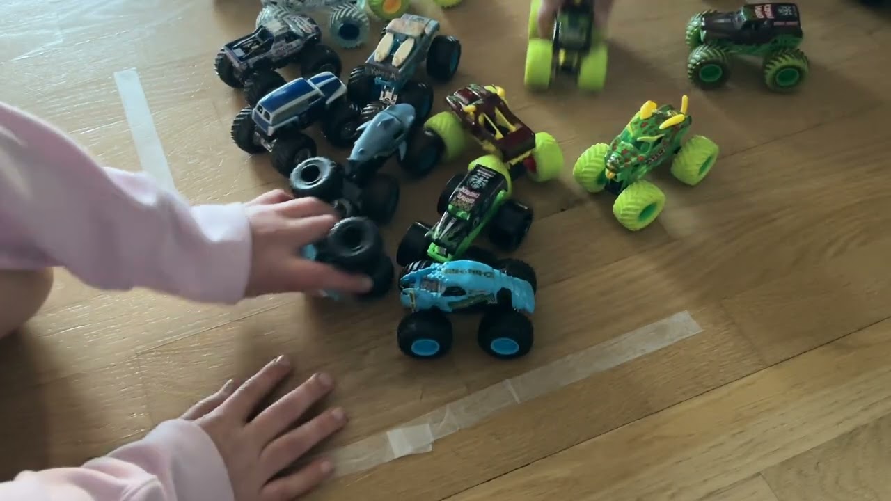 Football game in monster trucks