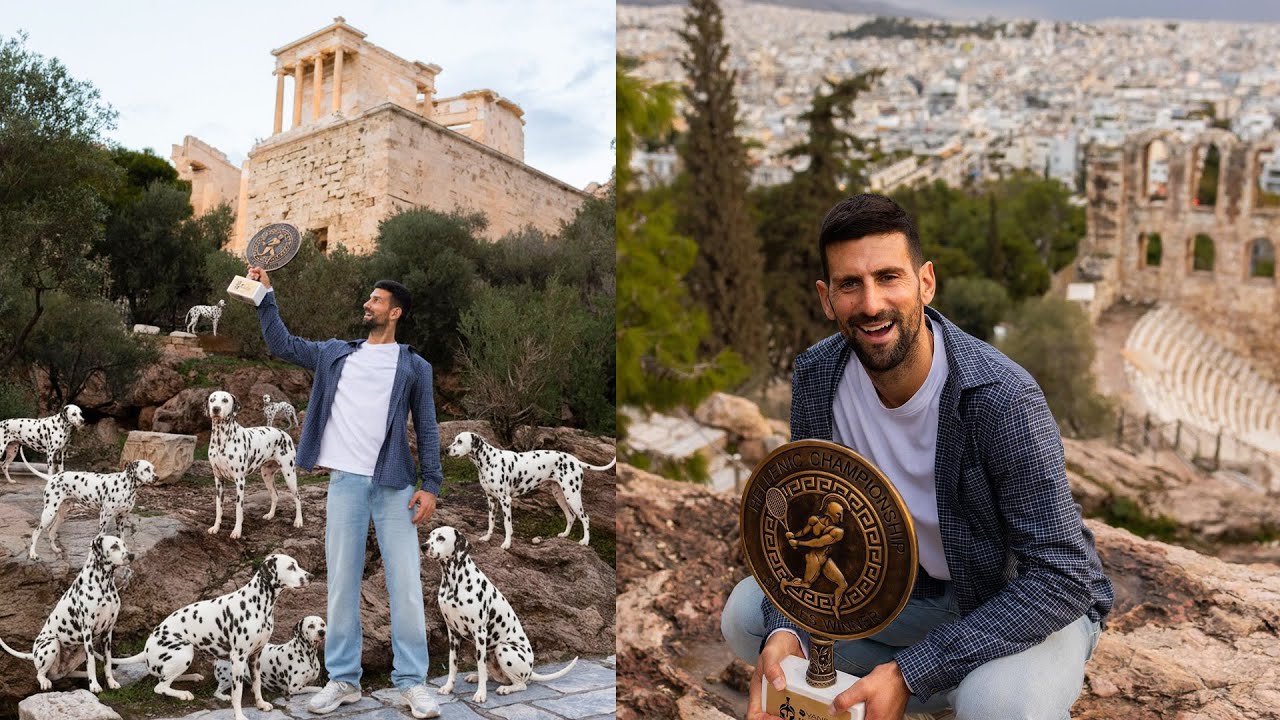 Novak Djokovic Celebrates 101st Title with 101 Dalmatians 🐾 | LAREUM Tennis News