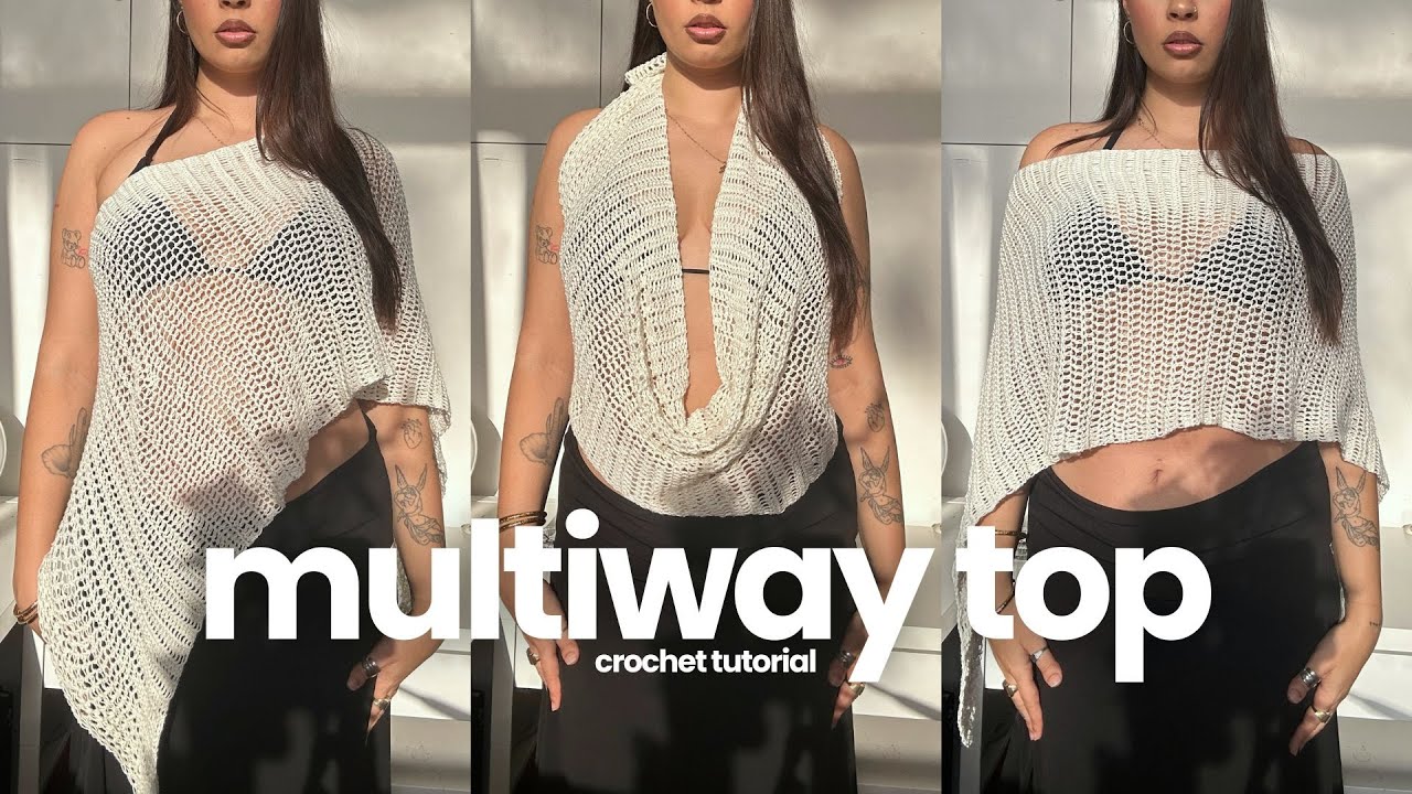 the easiest crochet pattern ever // beginner friendly multiway top tutorial