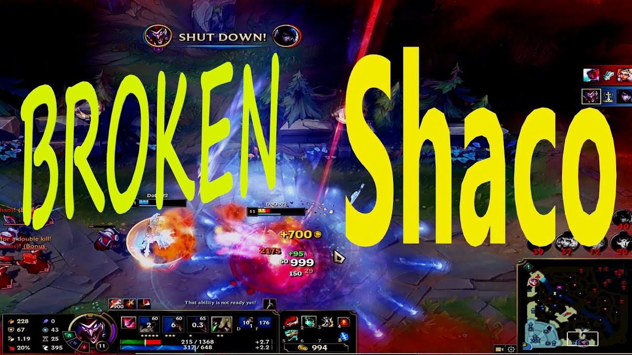 How to Shaco - Shaco lvl 2 invade red [Shaco gameplay montage]