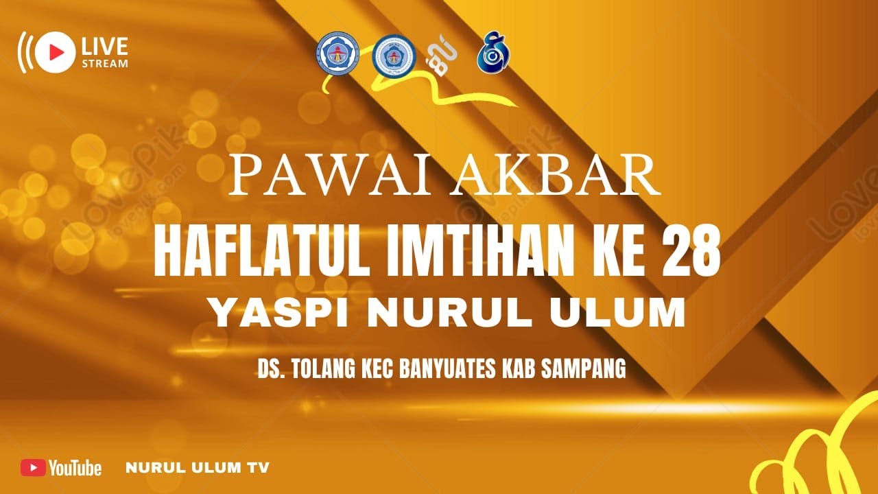 LIVE STREAMING II Hafltul Imtihan Ke - 28 Di YASPI Nurul Ulum Tolang Banyuates  Sampang