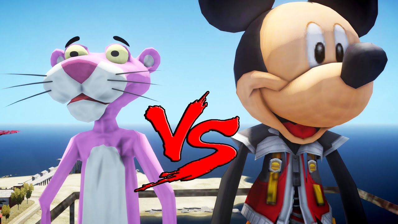 PINK PANTHER VS MICKEY MOUSE - GREAT BATTLE
