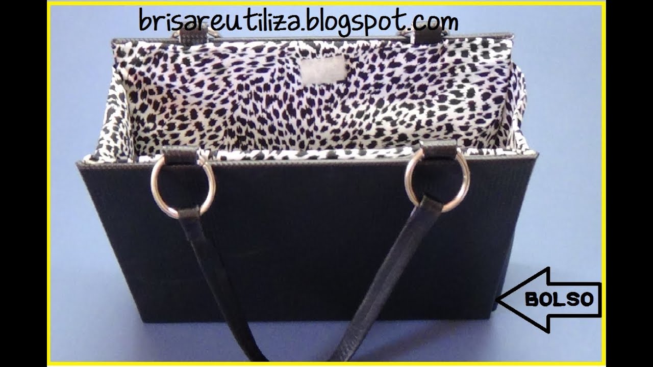 Cómo hacer un Bolso con libro [Cartonaje] (Reciclaje) Ecobrisa.