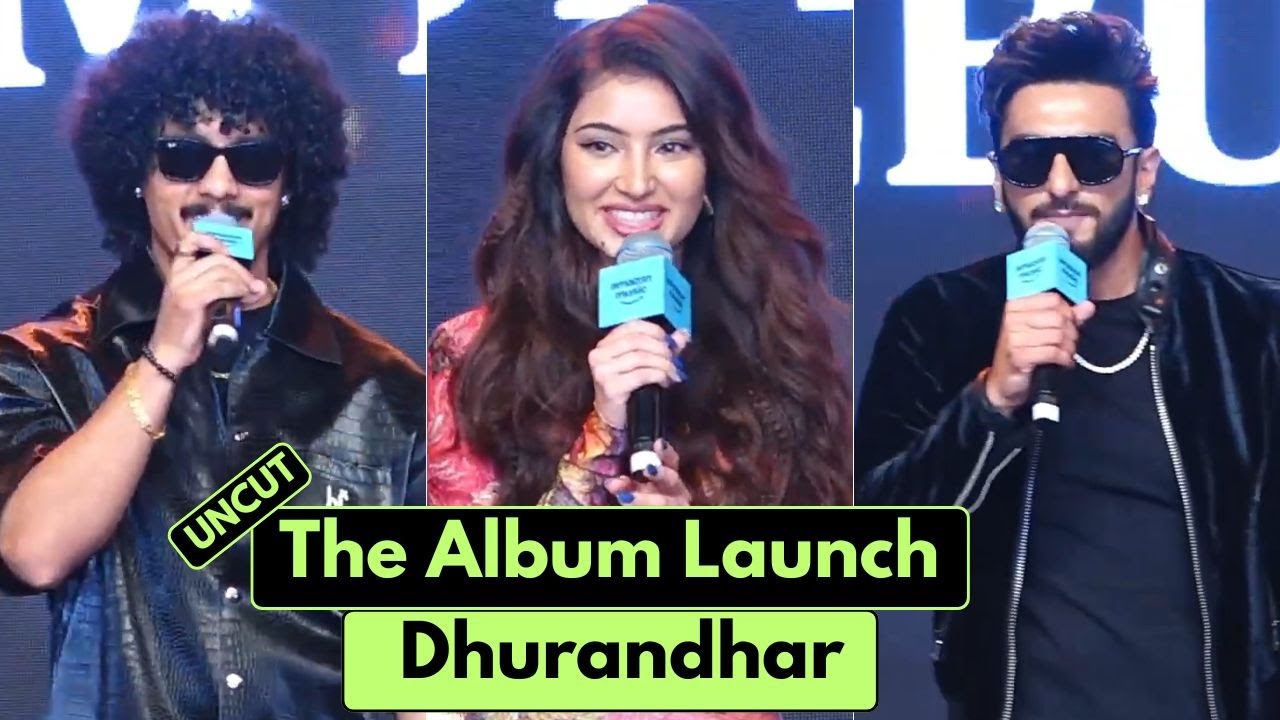 UNCUT — Ранвир Сингх, Сара Арджун, Кристл Д'Суза, Хануманкинд для презентации альбома Dhurandhar