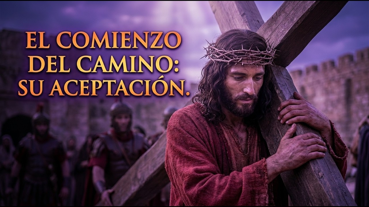 ✝️ Viacrucis | Segunda Estación | Jesús carga con la cruz 🕊️