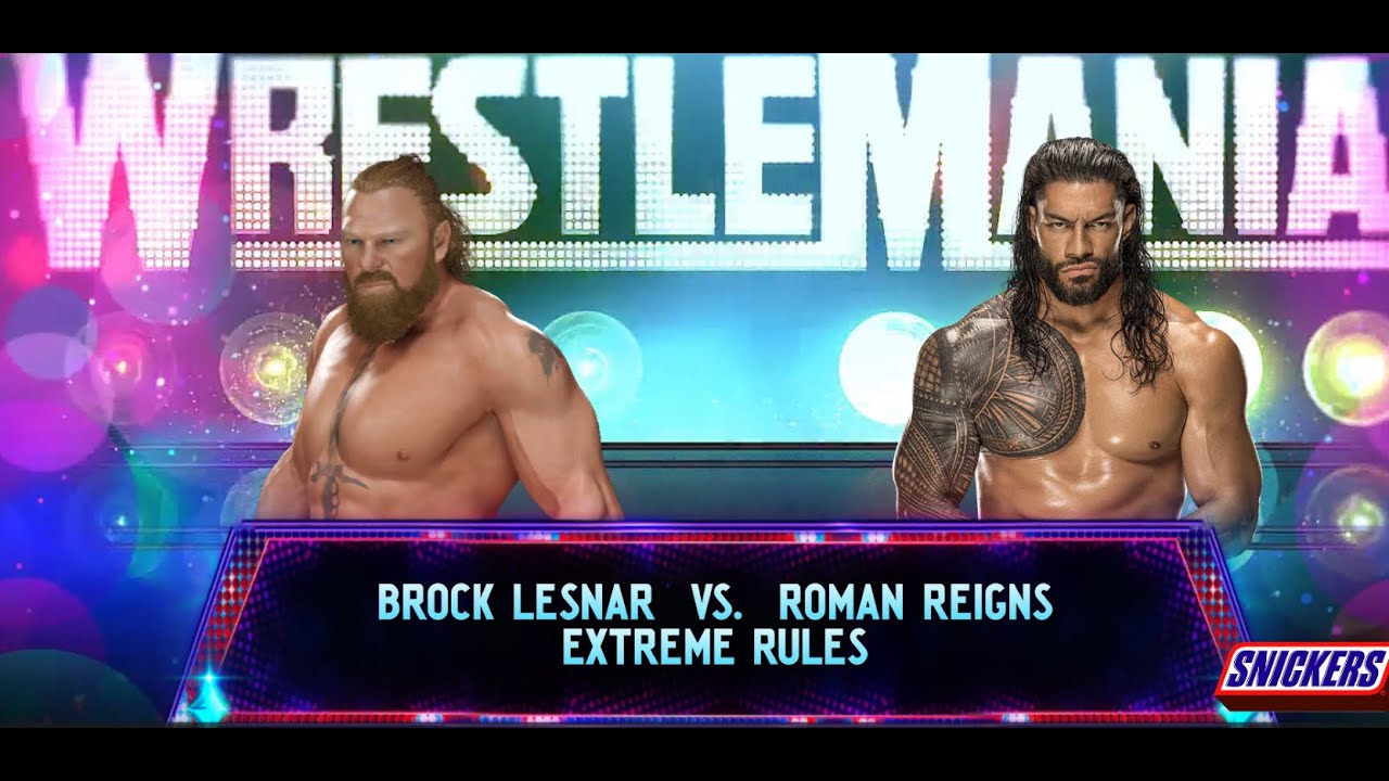 BROCK LESNAR VS ROMAN REIGNS | WRESTLEMANIA | WWE 2K25 FULL MATCH