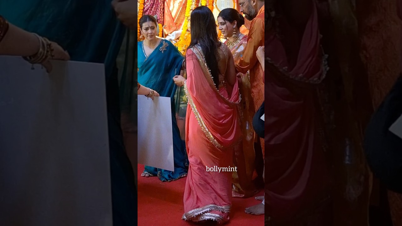 Kajol, Nysa Devgn, Ajay Devgn At City