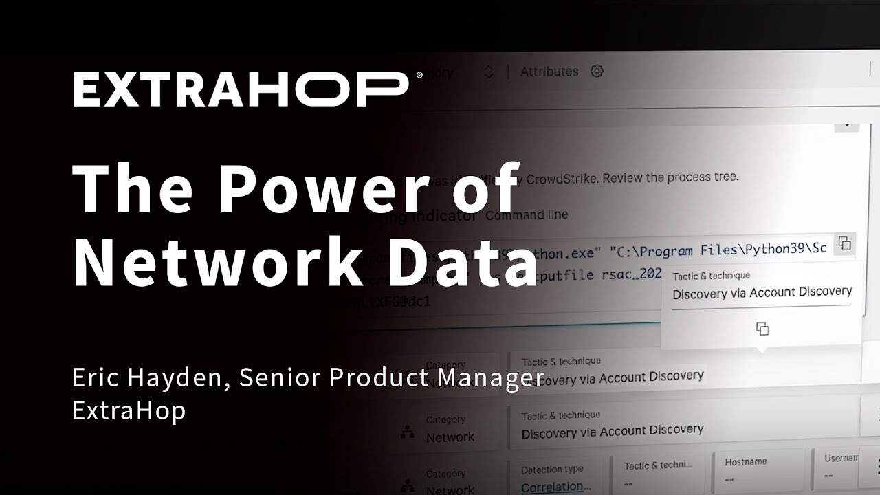The Power of Network Data: Taking Threat Intelligence to the Next Level with Modern NDR
