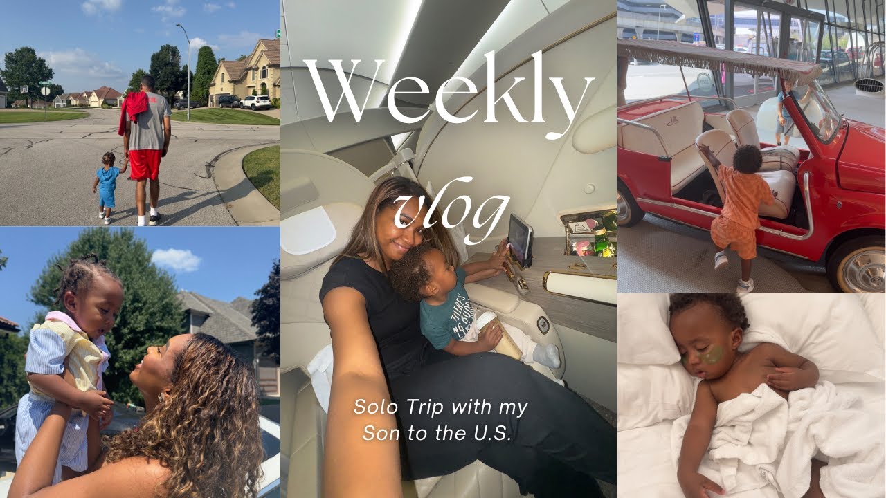 Dubai to the US 🛫 My First Solo Trip With My Son