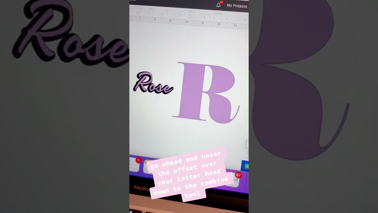 How To Make A Name Monogram In Cricut Design Space