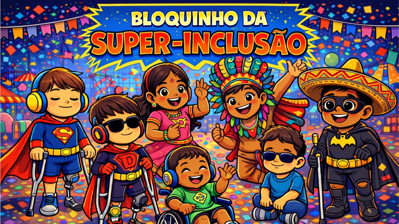 9 MINUTOS DE BLOQUINHO DA SUPER-INCLUSÃO | HUG KIDS