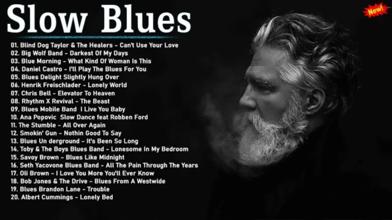 Best Of Slow Blues/Blues Rock - Night Relaxing Songs - Slow Rhythm | Beautiful Relaxing Blues Music