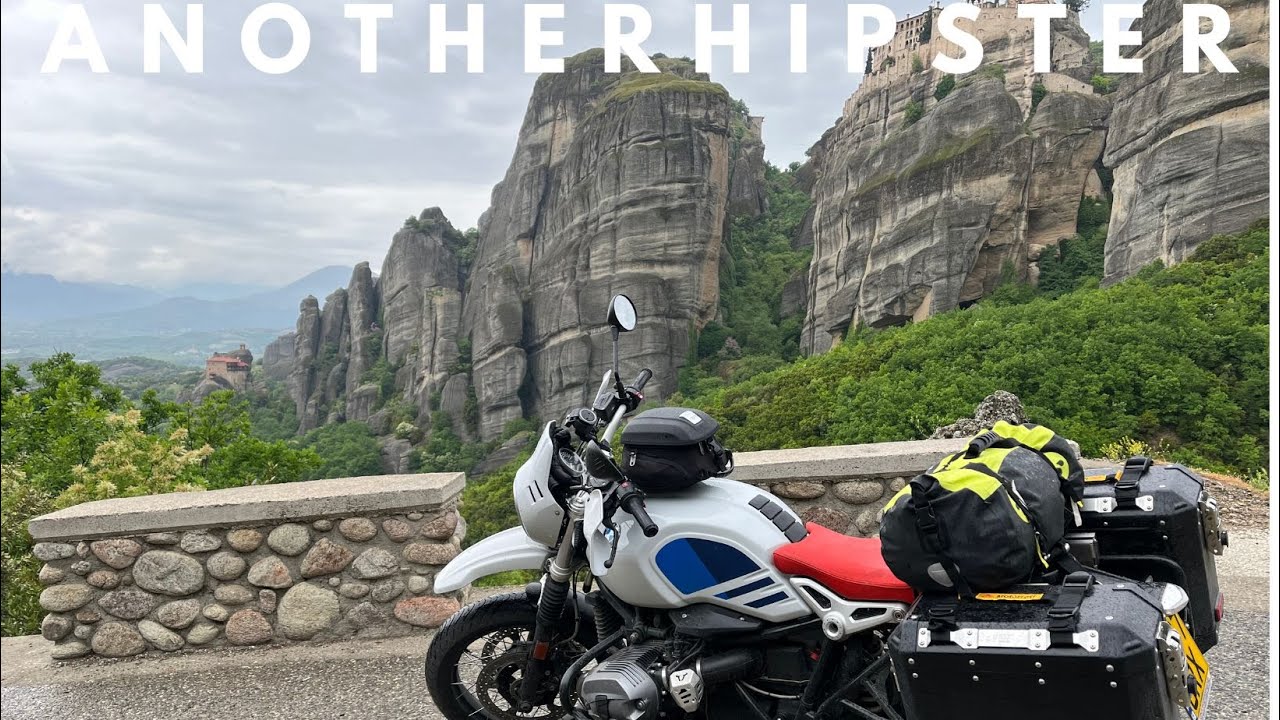 Episode 33. UK to Athens. Riding my motorbike in & around Meteora monastery area