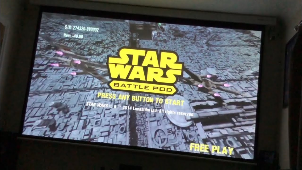 Star Wars Battle Pod Full Playthrough Teknoparrot 120” Screen