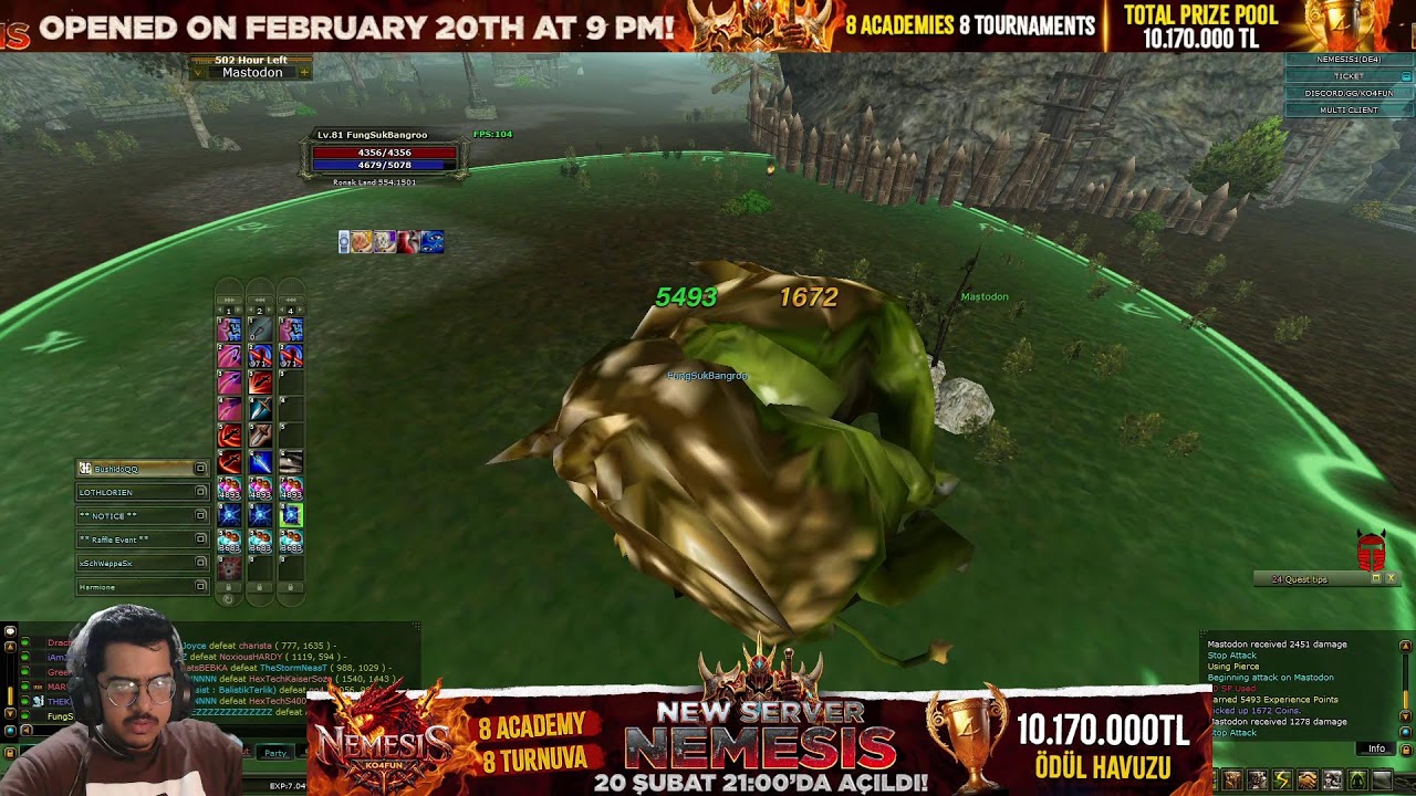 KO4FUN LIVE STREAM | MOB CR /PK - FARM |NAMESIS BETA# #ko4fun #gameplay