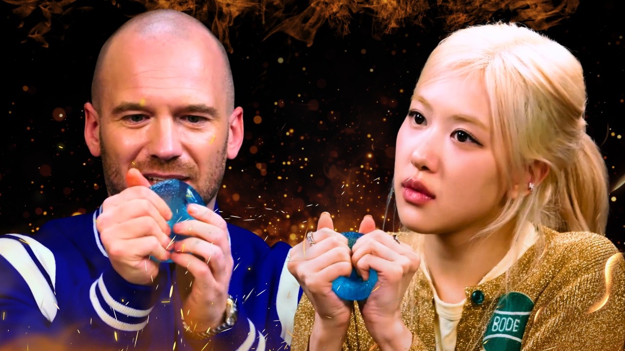 ROSÉ's NeeDoh Squishy Saves Her on Hot Ones! 😭😂