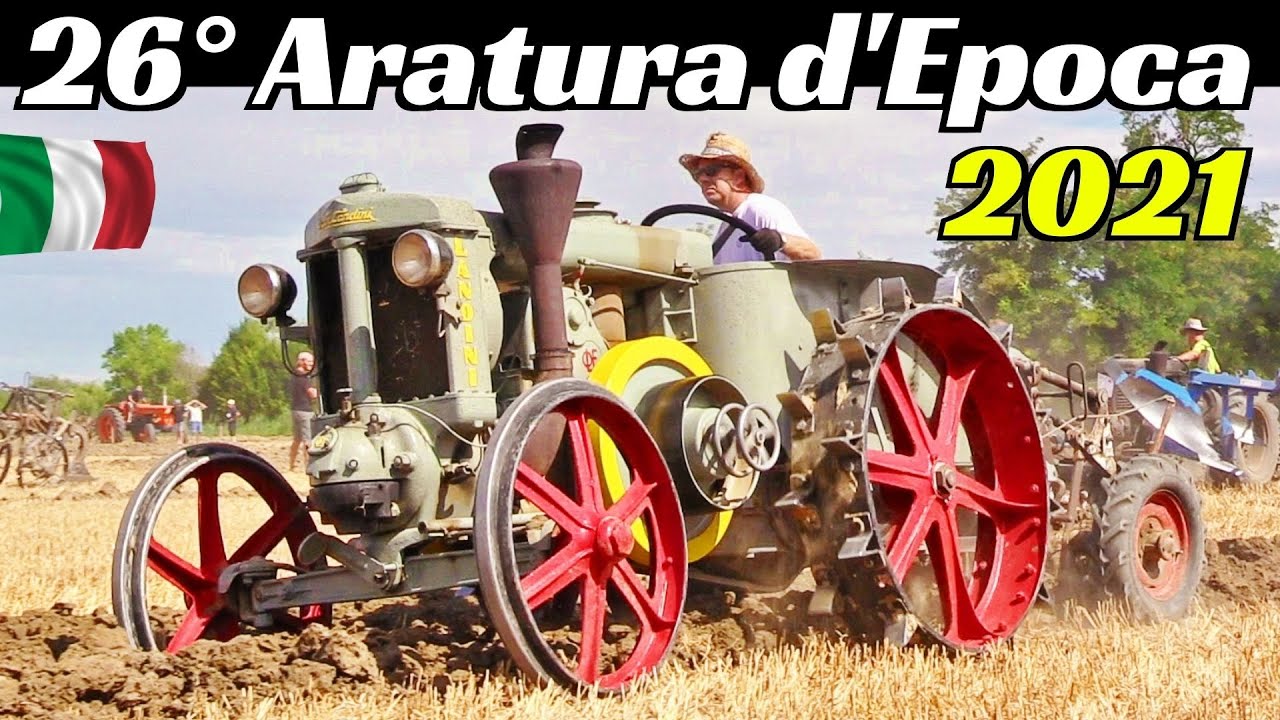 26° Gara Nazionale d'Aratura Trattori d'Epoca Quingentole 2021, Landini Testa Calda, Fiat, Same, etc