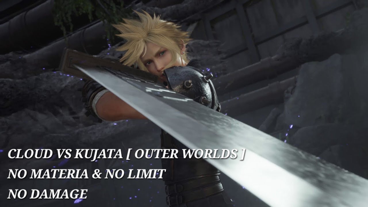 FF7 REBIRTH : CLOUD VS KUJATA [ NO MATERIA & NO LIMIT / NO DAMAGE ] 