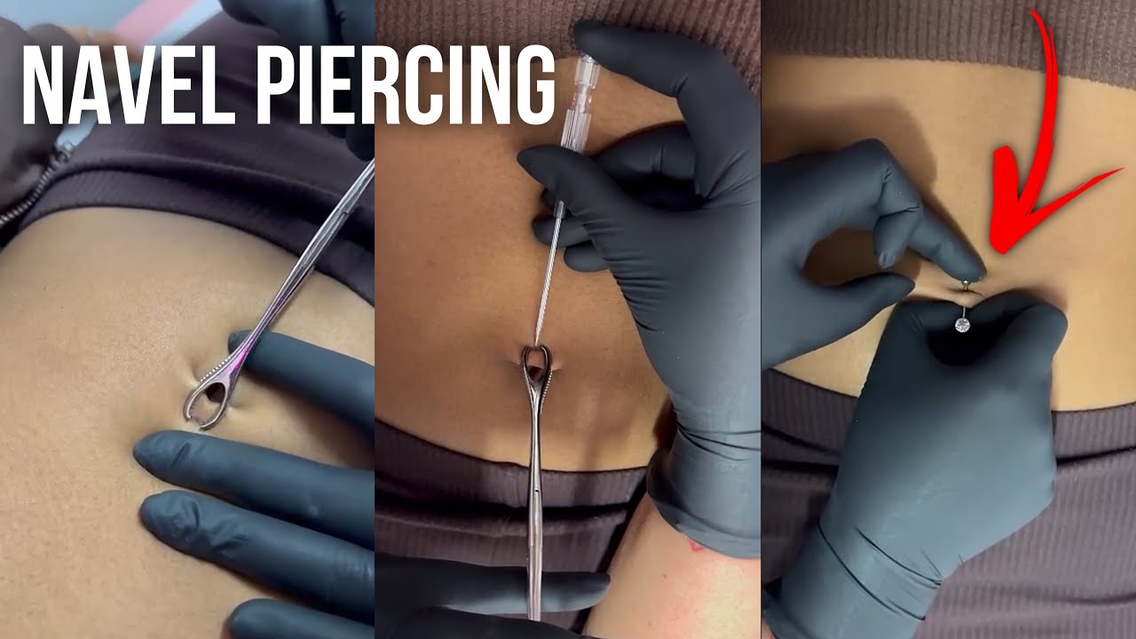 Hai să ne facem un piercing la buric | Piercing la buric #pantaloni scurți #piercing #tiktok