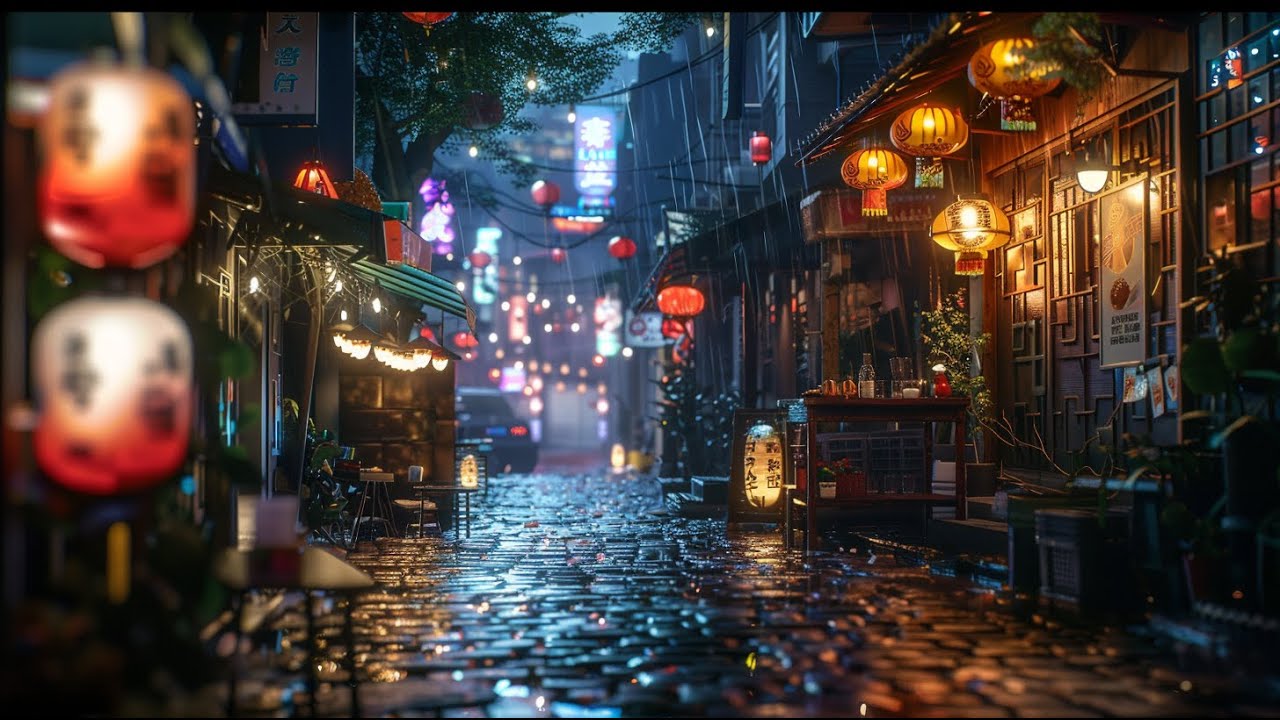 Rainy Neon Nights | Cozy Lofi for Focus, Work & Sleep