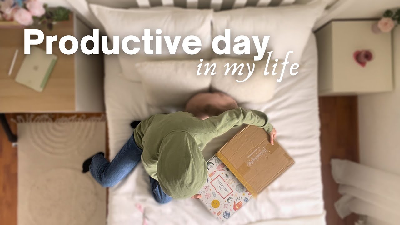 PRODUCTIVE days in my life🌿 (rangement, organisation, chill, unboxing…)🎧