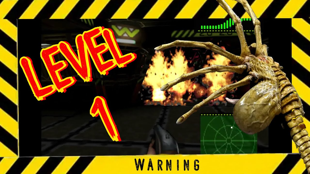 Alien Trilogy - Level 1 - onetake - Playstation 1 - Gameplay Classic / Full HD / PS ONE / PS1