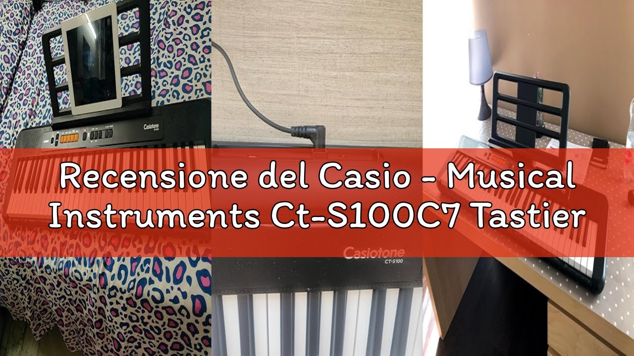 Recensione del Casio - Musical Instruments Ct-S100C7 Tastiera di Pianoforte, Nero
