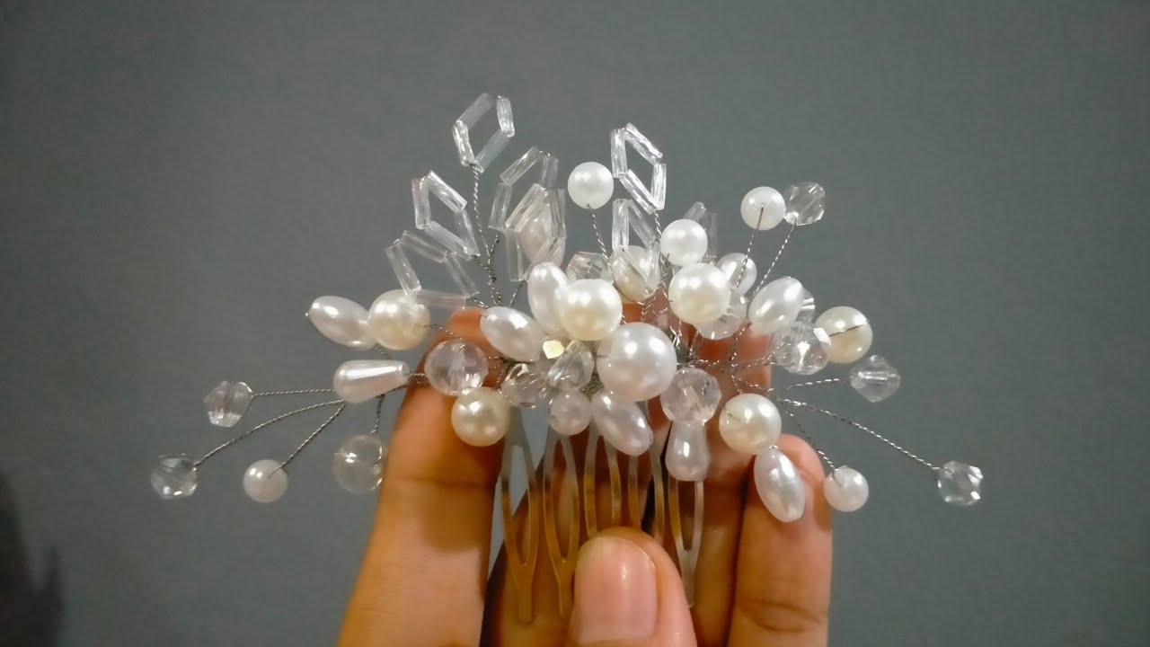DIY hiasan rambut (sirkam) dari manik manik