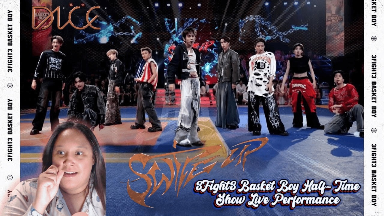 DICE --'Swipe Up'  Live Half Time Show | 3FIGHT3 BASKET BOY | Reaction