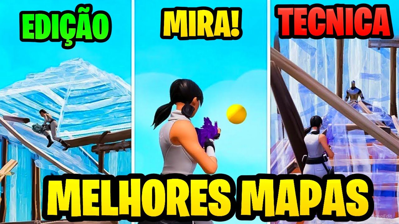 MELHORES MAPAS de TREINO PARA SER UM PROPLAYER no FORTNITE em 2026! (MIRA, EDI&Ccedil;&Atilde;O, CONSTRU&Ccedil;&Atilde;O...)