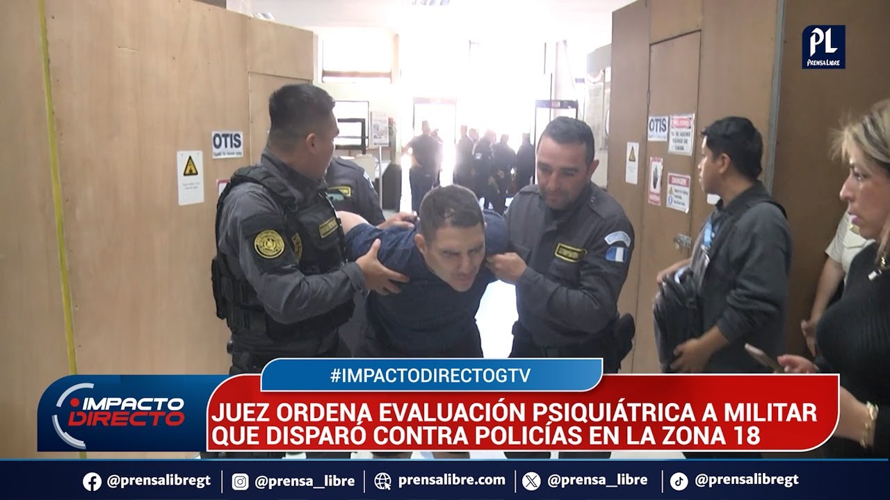 Teniente llora y grita en audiencia judicial; es acusado de disparar contra agentes de la PNC