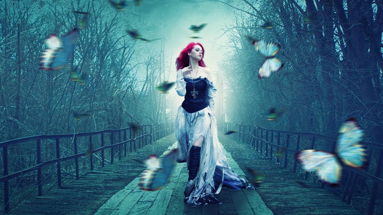 Girl with butterfly photo manipulation | photoshop tutorial cc