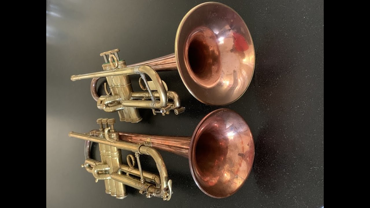 Del Quadro Custom Trumpet & Conn 12B: Copper-Bell Trumpets!