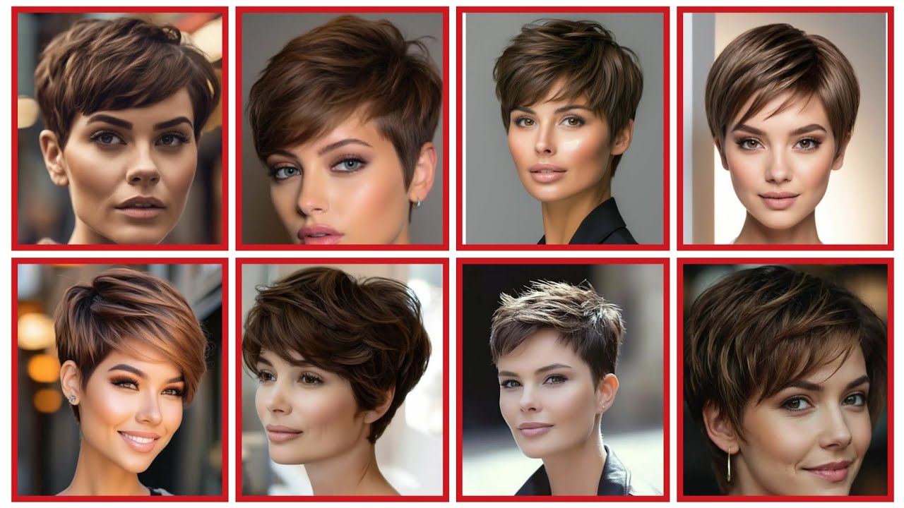 Top 100 trendiest Undercut- bob chic pixie - Pinterest viral video - women over 40 to look shine 💕💗