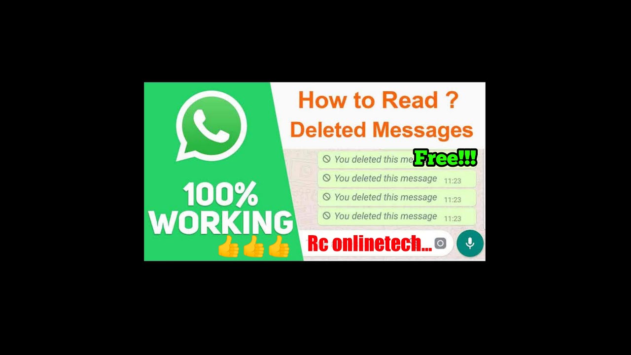 How to read deleted messages in whatsapp