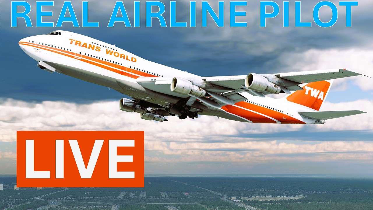 Boeing 777 Pilot Flies the Classic Jumbo Live! 747-200 Houston to LAX