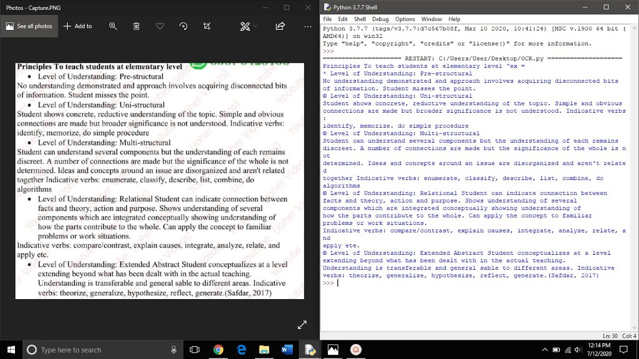 Image to text convertor using Tesseract and OpenCV - Image Processing - Programming Concepts