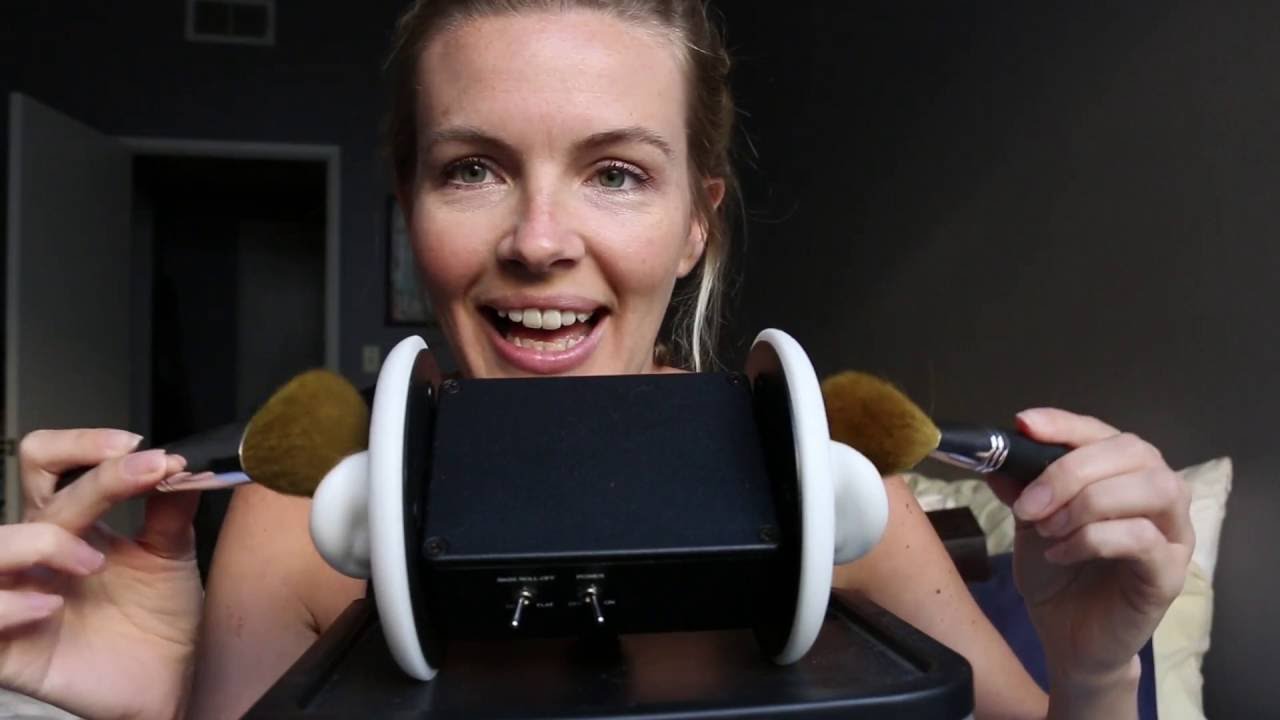 ASMR Ear to Ear Whispers And Mic Brushing With 3dio (Inaudible Whispers)