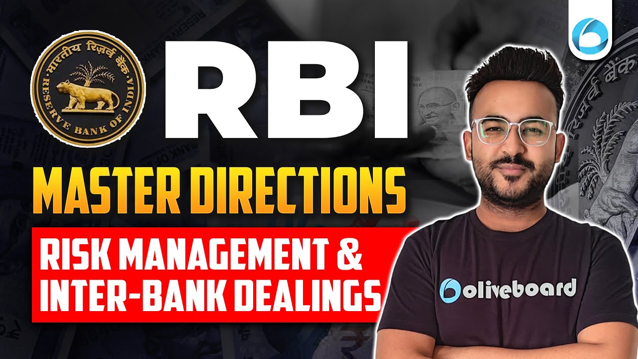 RBI Master Direction | Risk Management & Inter-Bank Dealings | Finance Current Affairs | RBI 2025