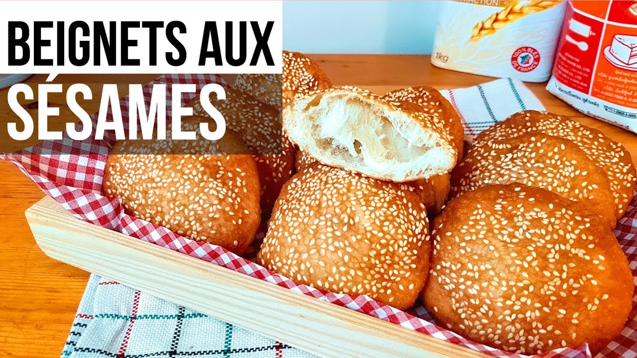 ขนมอืง​ ชาลาเปาทอด ​- ເຂົ້າ​ຫນົມ​ອື່ງ  - Beignets aux sésames - Sesame Hallow Bread (FRA SUB)