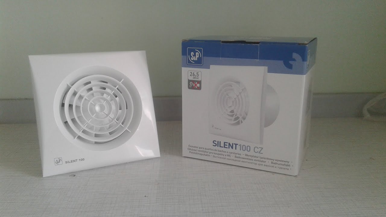 Малошумный вытяжной вентилятор Soler and Palau Silent 100 CZ:  распаковка и тест