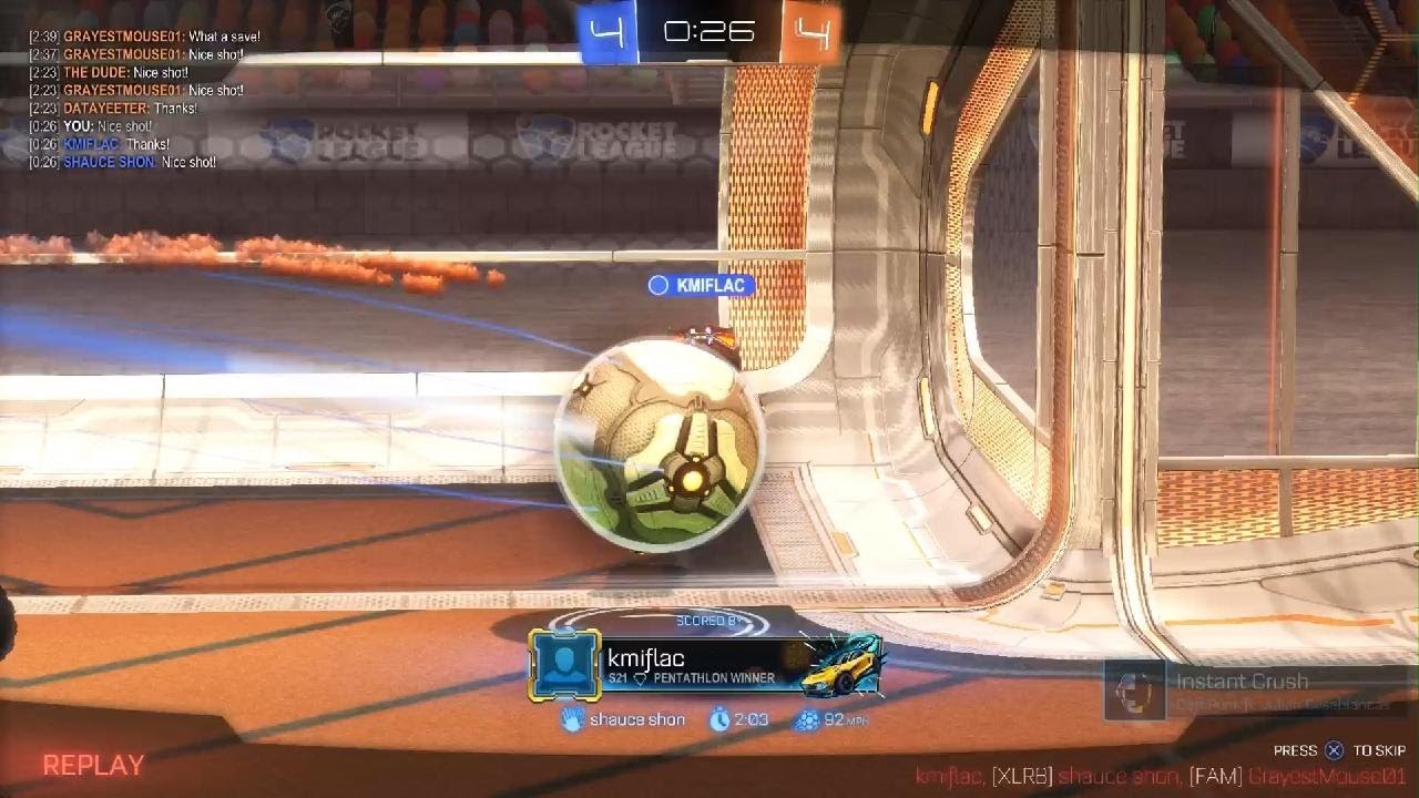 Plat gameplay Rocket league