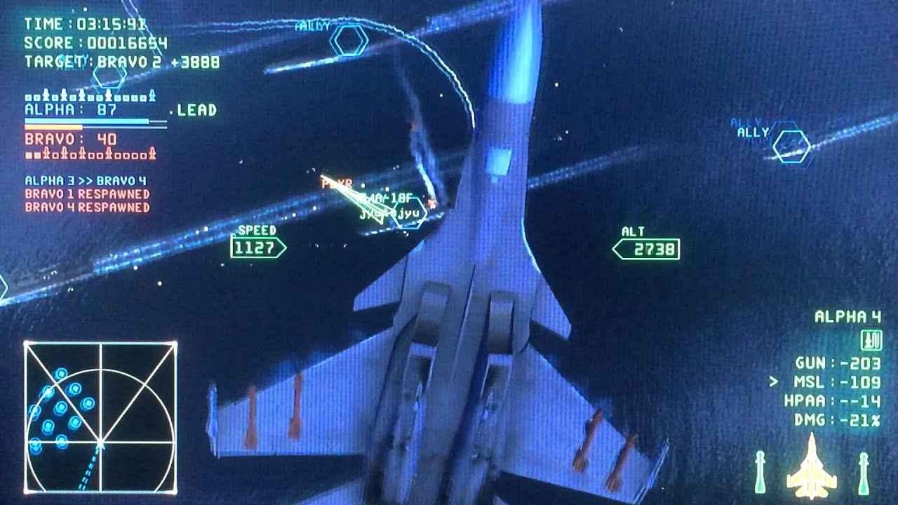 Ace Combat Infinity: Varcolac NTDM - match 9