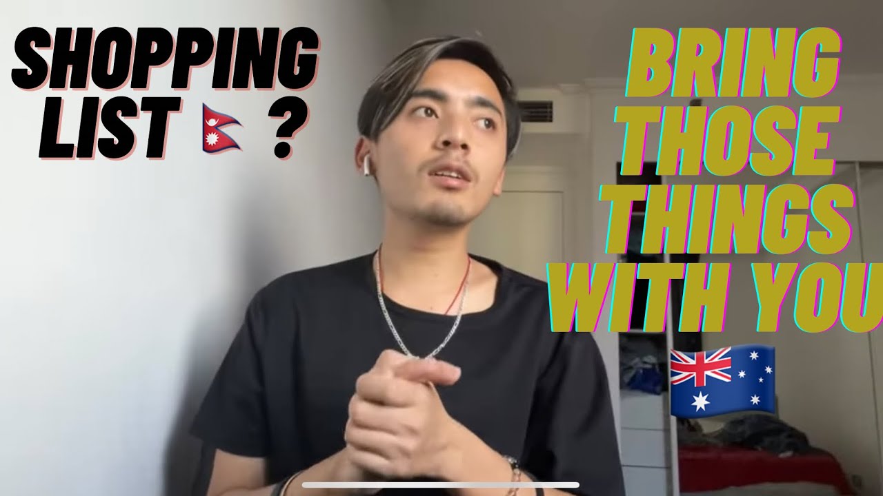 Some of the Most Important things you have to bring in Australia 🇦🇺 (Shopping list vlog)🇳🇵