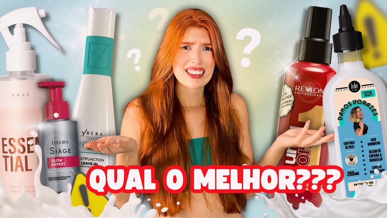 🥇TOP 5 OS MELHORES LEAVE-INS COM PROTEÇÃO TÉRMICA para todos os tipos de cabelo!