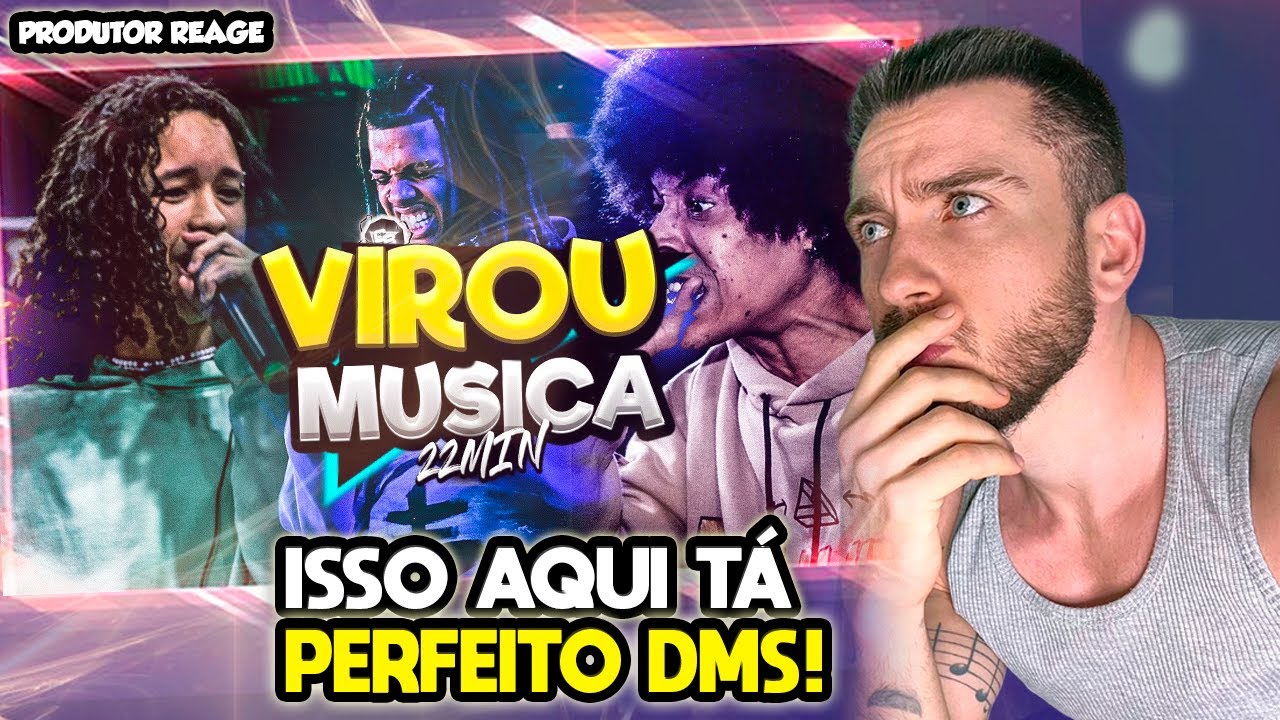 Produtor Reage 22 MINUTOS de ROUND de BATALHA VIRANDO MÚSICA! | RETROSPECTIVA 2023 ⚡️ (REACT)
