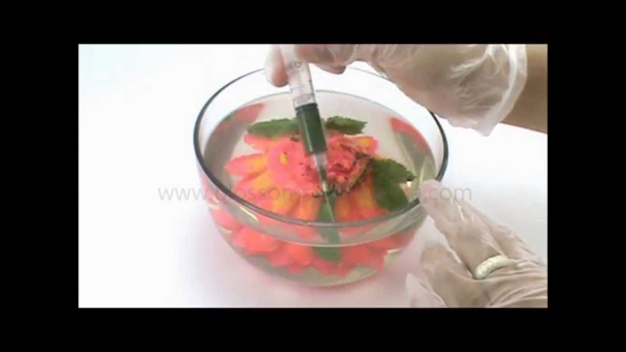 Arte en gelatina: Como hacer dalia, Dahlia