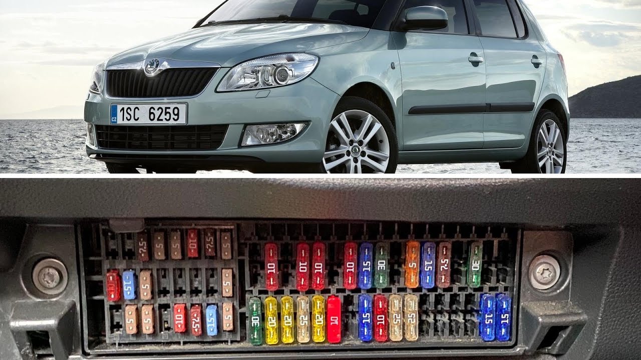 TUTORIAL: Locatie (unde se afla) si semnificatie (schema) tablou sigurante Skoda Fabia 2 (2007-2014)