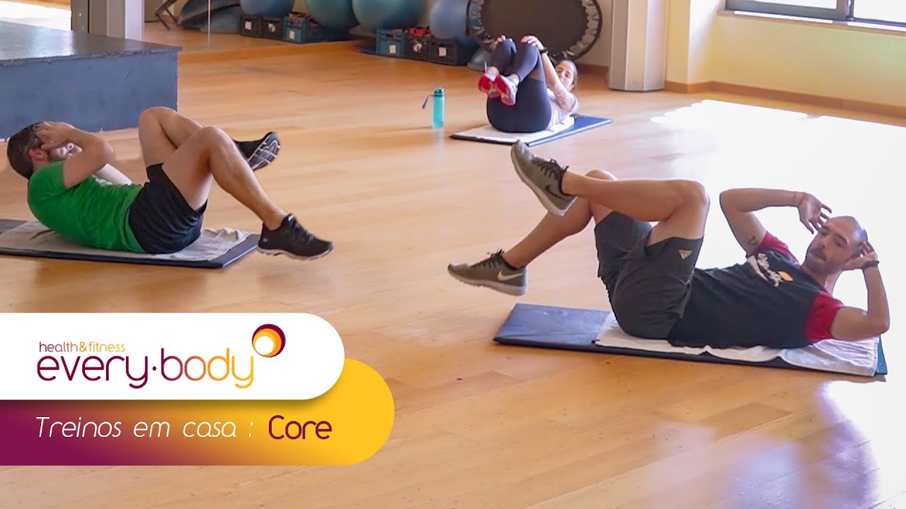 Treinar em casa - aula de Core com Carlos Mesquita