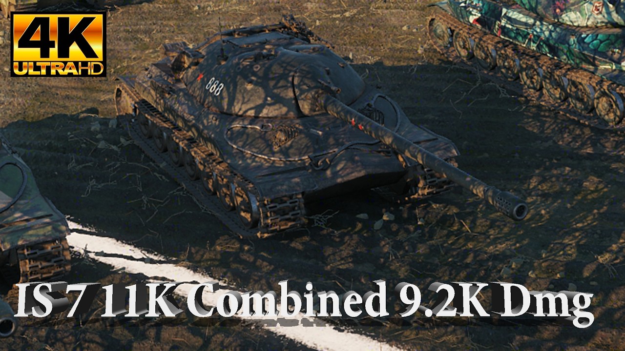 IS-7 11K Combined 9.2K DMG 3600 Block 🔝 Ultra HD 4K | World of Tanks